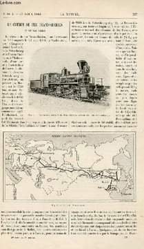 La nature n° 1614 - Le Chemin de fer Transsibérien par R. Bonnin - Bicyclettes nouvelles par G. Chalmarès - La Décoration théatrale par A. de V - Un ...