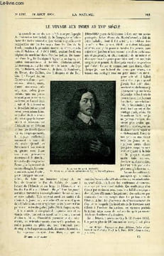La nature n° 1787 - Le voyage aux Indes au 17è siècle par Déhérain, L'usine à radium de Nogent par Boyer, Régulateur à soupapaes équilibrées de la ...