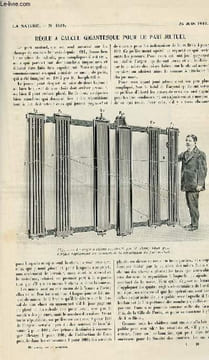 La nature n° 1935 - Règle à calcul gigantesque pour le pari mutuel par Chalmarès, Transformation de Paris sous le Second Empire par Forbin, ...