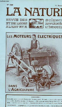 La nature n° 2215 - Le tremblement de terre de Marsica dans l'Apennin Central par Lotti, Les transatlantiques actuels: les nouvelles chaudières ...