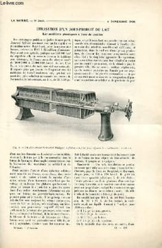 La nature n° 2431 - Les matières plastiques à base de caséine par Xavier Lafargue, Les gaz de combat employés par l'Allemagne par Charles Moureu, La ...