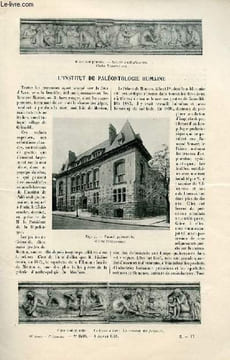 La nature n° 2440 - L'Institut de paléontologie humaine par Marcellin Boule, La piézo-électricité par Henri Marchand, Les inondations de Paris par L. ...