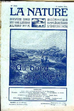 La nature n° 2466 - Le naturaliste dans la zone des marées par P. de Beauchamp, Nouveaux hélicoptères par Jean Abel Lefranc, Le tank amphibie par E. ...