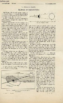 La nature n° 2649 - Eclipses et occultations par E. Doublet, Les marines de guerre du Pacifique par Ct Sauvaire Jourdan, Les canalisations d'eau sous ...