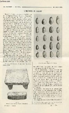 La nature n° 2724 - L'histoire du cacao par Raoul Lecoq, A-t-on fabriqué de l'or par A.T, Excursions sur les palanètes par Lucien Rudaux, Poteau ...