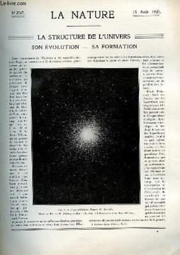 La nature n° 2767 - La structure de l'univers par Alex Véronnet, A qui appartiendra le Labrador? par Victor Forbin, La lumière de Wood par J.L. Pech, ...