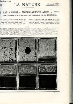 La nature n° 3041 - Les nappes monoparticulaires par Arthenay, Les couleuvres du Chili par Housse, Le soufre des gaz de cheminées par Vigneron, ...