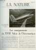 La nature n° 3127 - Les enseignements du 17è salon de l'aéronautique, Les cimetières de navires, Le microscope électronique, Les orgues de la ...