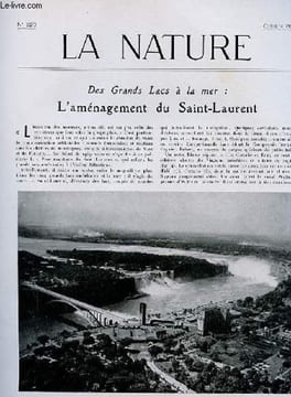 La nature n° 3270 - L'aménagement du St Laurent par Wagret, Les singes géants fossiles de la Chine quaternaire par Vallois, La comète MRKOS1957, Vers ...