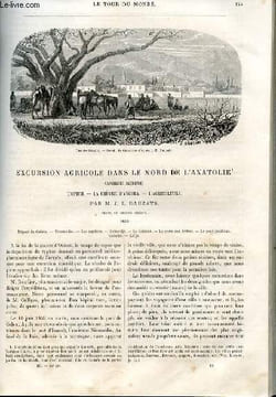 Le tour du monde - nouveau journal des voyages - livraison n°062 - Excursion agricole dans le Nord de l'Anatolie (ancienne Bythinie): l'opium - la ...