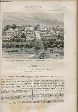 Le tour du monde - nouveau journal des voyages - livraison n°304,305 et 306 - Le Gabon par le Dr Griffon du Bellay, médecin de la marine (1861-1864).. ...