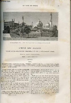 Le tour du monde - nouveau journal des voyages - livraison n°682,683,684,685,686 et 687 - L'Inde des Rajahs-Voyage dans les royaumes de l'Inde ...