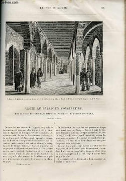 Le tour du monde - nouveau journal des voyages - livraison n°849 et 850 - Visite au palais de Constantine par Charles Féraud, interprète principal de ...
