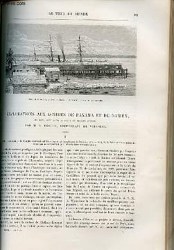 Le tour du monde - nouveau journal des voyages - livraison n°1011,1012,1013,1014 et 1015 - Explorations aux isthmes de Panama et de Darien par A. ...