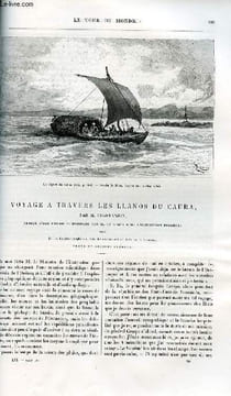 Le tour du monde - nouveau journal des voyages - livraison n°1454 et 1455 - Voyage à travers les Llanos du caura par Chaffanjon (1885) - à suivre par ...