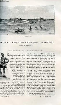 Le tour du monde - nouveau journal des voyages - livraison n°1686,1687 et 1688 - Chicago et l'exposition universelle colombienne par E. Bruwaert.. ...