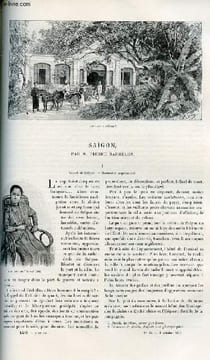 Le tour du monde - nouveau journal des voyages - livraison n°1709 et 1710 - Saïgon par Pierre Barrelon.. CHARTON Edouard