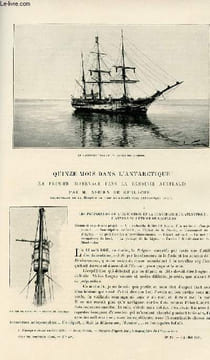 Le tour du monde - journal des voyages - nouvelle série- livraisons n°27,28,29,30,31,32,33 et 34 - Quinze mois dans l'Antarctique (l1er hivernage dans ...