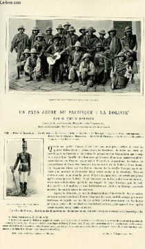 Le tour du monde - journal des voyages - nouvelle série- livraisons n°36,37 et 38 - Un pays jeune du Pacifique: la Bolivie par Emile Barbier, chargé ...
