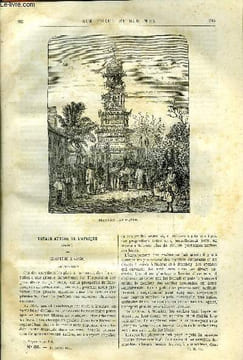 Sur terre et sur mer n° 96 - Voyage autour de l'Afrique, X - île Maurice, femme de malabar et son enfant, Les vieilles villes, XXII, Vicence, traité ...