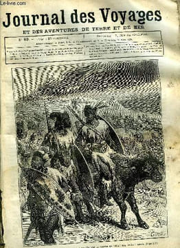 Journal des voyages et des aventures de terre et de mer n° 89 - Le pays des zoulous - On amène ensutie sur sa tombe du bétail qui devient sacré, ...