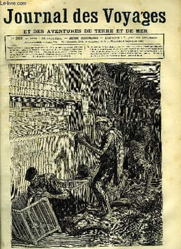 Journal des voyages et des aventures de terre et de mer n° 322 - Les chinois chez eux - dans ces paniers d'osier sont des têtes d'hommes et de femmes, ...