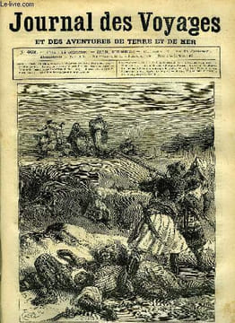 Journal des voyages et des aventures de terre et de mer n° 402 - Obock et le Choa - le grec abattit successivement cinq ou six serviteurs du roi, Les ...
