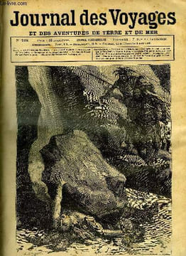 Journal des voyages et des aventures de terre et de mer n° 422 - Les derniers des bois-brulés - c'est après le coucher de soleil que les bois brulés ...
