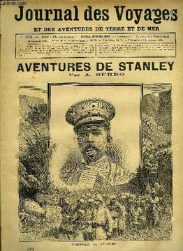 Journal des voyages et des aventures de terre et de mer n° 592 - Portrait de Stanley, Aventures extraordinaires d'un homme bleu, chapitre II, La pêche ...
