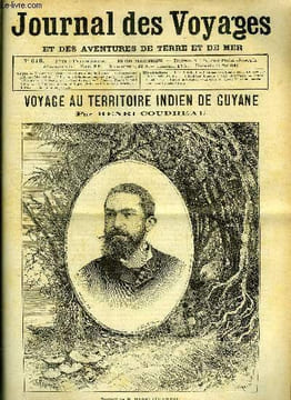 Journal des voyages et des aventures de terre et de mer n° 618 - Portrait de M. Henri Coudreau, Aventures extraordinaires d'un homme bleu, chapitre ...