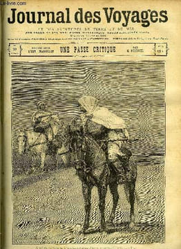 Journal des voyages et des aventures de terre et de mer n° 59 - 2e série - Une passe critique par G. Debrel, L'aventurier malgré lui, XI, La petite ...