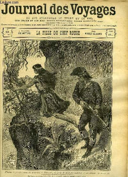 Journal des voyages et des aventures de terre et de mer n° 101 - 2e série - A travers les Antilles : La fille du chef rouge par Moreau de Jonnès, Les ...