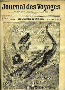 Journal des voyages et des aventures de terre et de mer n° 235 - 2e série - Les crocodiles de Nahr Zerka par Ed. Neukomm, Capitaine casse cou, ...