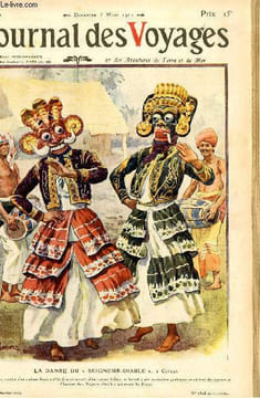 Journal des voyages et des aventures de terre et de mer n° 796 - 2e série - La danse du Seigneur Diable à Ceylan par Robert Dunier, Capitaine vif ...