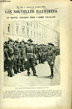 Les nouvelles illustrées n° 60 - Un nouvel uniforme pour l'armée française, la 8e compagnie du 28e régiment d'infanterie revêtue du nouvel uniforme, ...