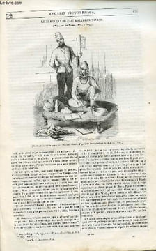 LE MAGASIN PITTORESQUE - Livraison n°052 - Le fakir qui se fait enterrer vivant.. Cazeaux Euryale et Charton Edouard.
