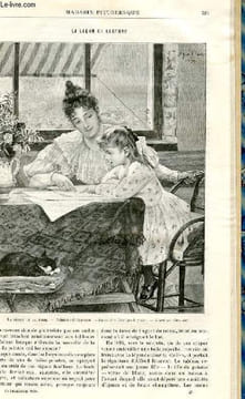 LE MAGASIN PITTORESQUE - Livraison n°24 - La leçon de lecture.. MAYET Charles et BEST Eugène.