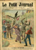 LE PETIT JOURNAL - suppl&eacute;ment illustr&eacute; num&eacute;ro 1070 - LA MODE A SES DANGERS: UN EPERVIER S'ABAT SUR UNE ELEGANTE DONT LE CHAPEAU S'ORNAIT D'UN PIGEON ...