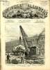 L'UNIVERS ILLUSTRE - VINGT ET UNIEME ANNEE N° 1204 Exposition Universelle, fonctionnement de la grue à vapeur de M.Voruz, pour le transbordement des ...