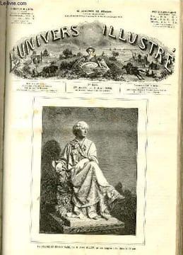 L'UNIVERS ILLUSTRE - VINGT-SEPTIEME ANNEE N° 1533 La statue de Georges Sand, par M. Aime Millet, quis era inaugurée à La Chârtre le 10 Août. COLLECTIF