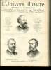 L'UNIVERS ILLUSTRE - TRENTE-TROISIEME ANNEE N° 1827 Les nouveaux ministres. COLLECTIF