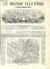 LE MONDE ILLUSTRE N&deg;240 Plan topographique de la vall&eacute;e des Drappes. COLLECTIF
