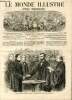 LE MONDE ILLUSTRE N°416 Le présient Lincoln renouvelant son serment à la Constitution, le 4 mars, au Capitole de Washington.. COLLECTIF