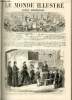 LE MONDE ILLUSTRE N&deg;434 Sa Majest&eacute; l'Imp&eacute;ratrice et Son Altesse le Prince imp&eacute;rial visitant la nouvelle &eacute;cole &eacute;tablie dans le quartier de ...