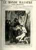 LE MONDE ILLUSTRE N&deg;1114 - Salon de 1878, Louis IX console un l&eacute;preux, tableau de M.Albert Maignan (dessin de M.Jules Lav&eacute;e).. COLLECTIF