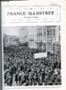 LA FRANCE ILLUSTREE N&deg; 2003 - La manifestation socialiste belge en faveur du suffrage universel dans les rues de Mons, le dimanche 13 avril.. ...