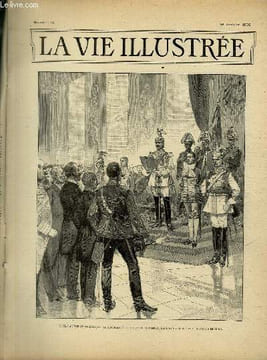 LA VIE ILLUSTREE N° 14 Guillaume II prononçant le discours d'ouverture du Reichstag, dans la salle blanche du palais impérial.. COLLECTIF