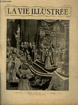 LA VIE ILLUSTREE N° 20 A Notre-Dame - Le Président Loubet devant le cercueil du Président Faure (dessin d'après nature de Georges Redon). COLLECTIF