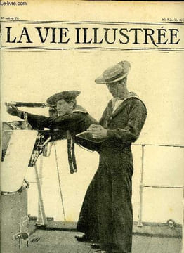 LA VIE ILLUSTREE N° 70 Timoniers anglais enregistrant des signaux à bord du Crescent (Photographie Gregory and C°).. COLLECTIF