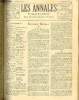 LES ANNALES POLITIQUES ET LITTERAIRES N&deg; 1167 (2e semestre) Impressions et Souvenirs - La visite aux morts, par Ren&eacute; Doumic.. COLLECTIF